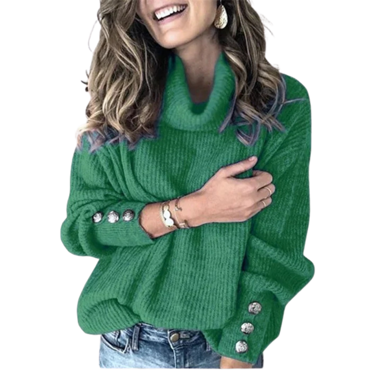 Ottilie | Merino Wool Cowl Neck Jumper