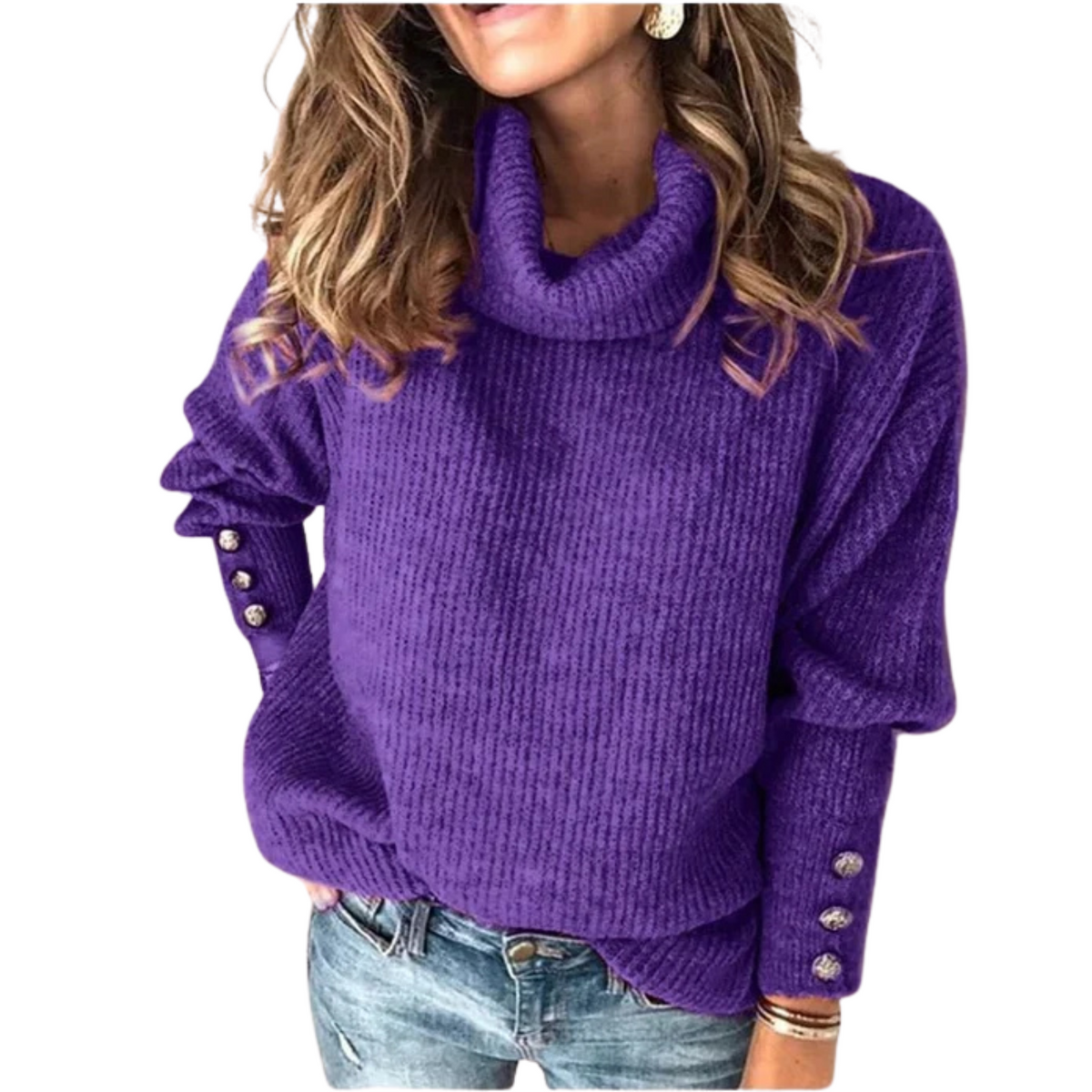 Ottilie | Merino Wool Cowl Neck Jumper