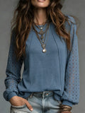 Vera | Lace Sleeve Knit Top