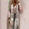 Margery | Longline Striped Open-Front Cardigan