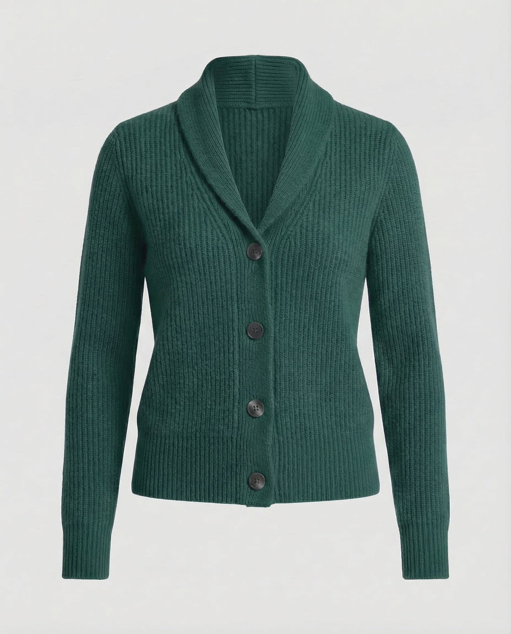 Isabel | Ribbed Shawl Collar Cardigan