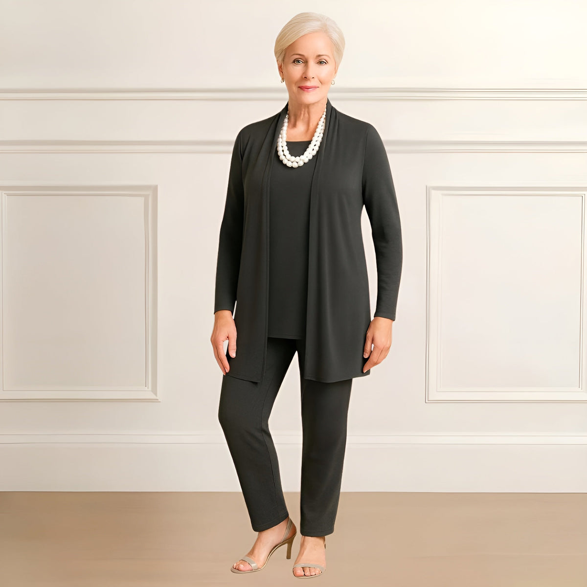 Georgia | Cardigan, Top and Trouser Set