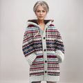 Marcella | Nordic Fair Isle Hooded Cardigan