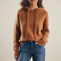 Nancy | Cable Knit Hooded Jumper