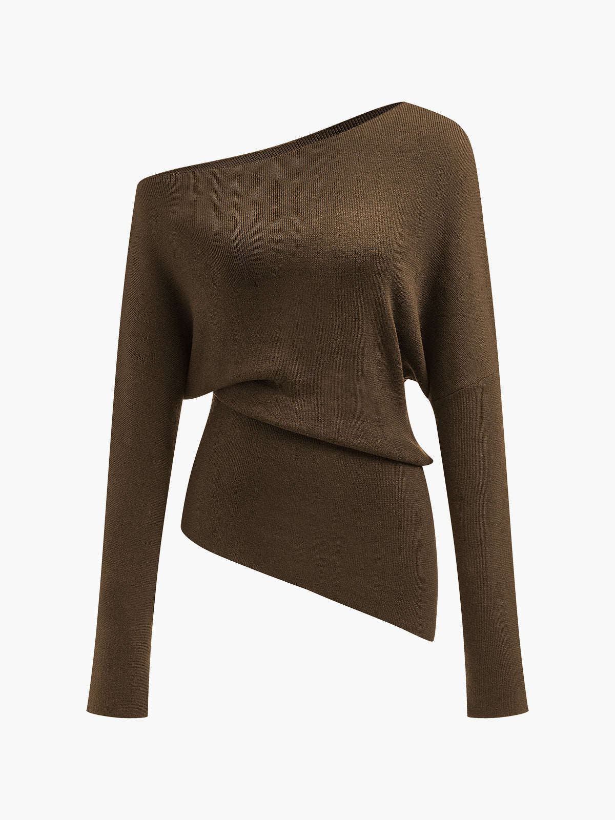 Selina | Merino Wool One-Shoulder Jumper