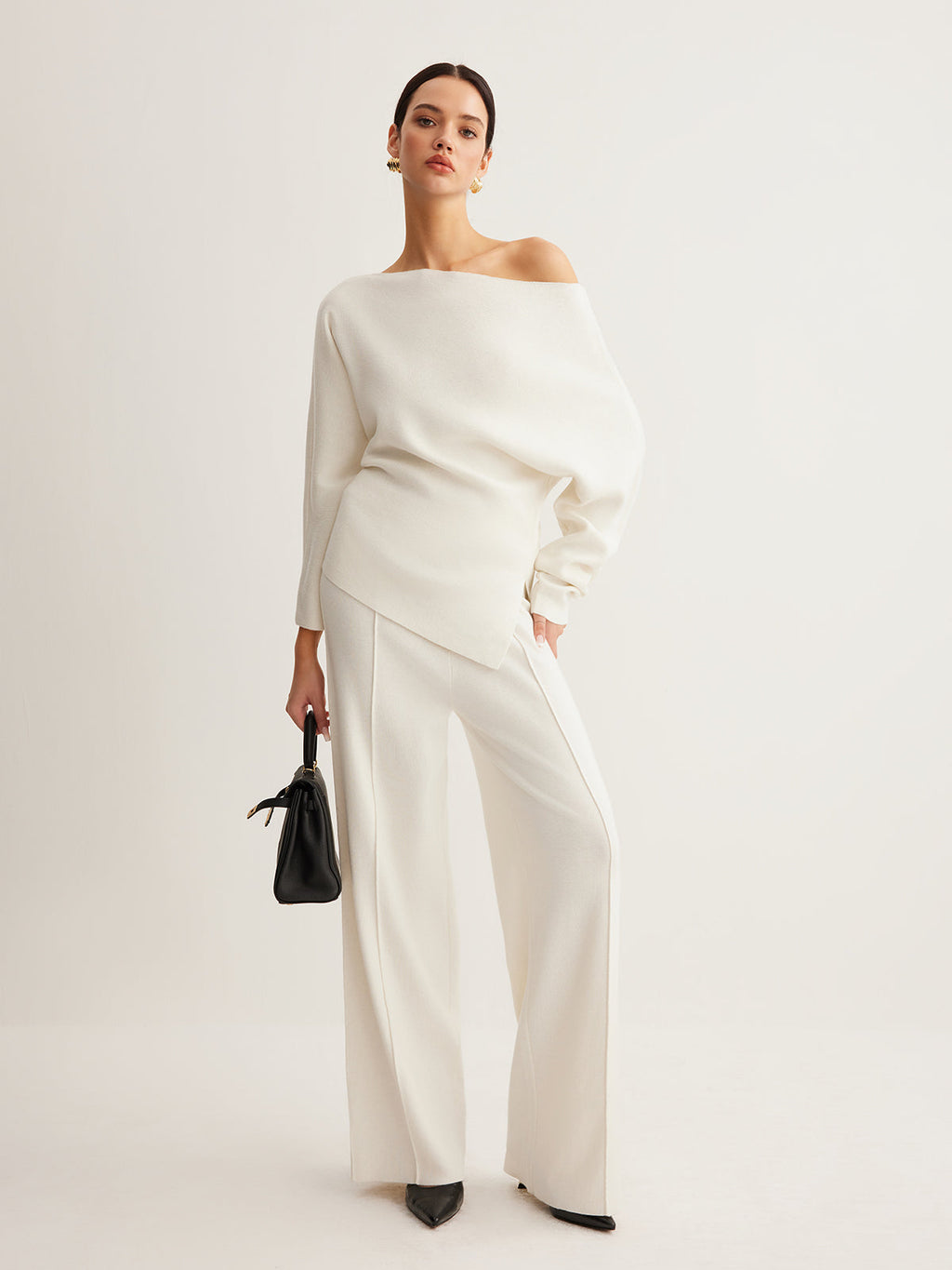 Selina | Merino Wool One-Shoulder Jumper