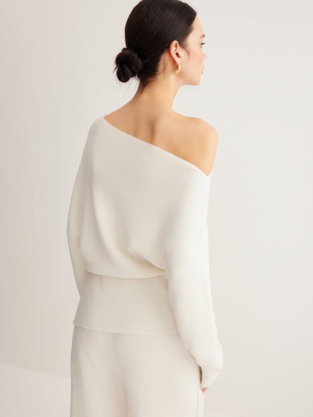 Selina | Merino Wool One-Shoulder Jumper