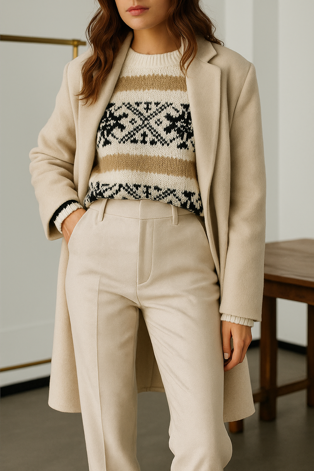 Rose | Merino Wool Fair Isle Jumper